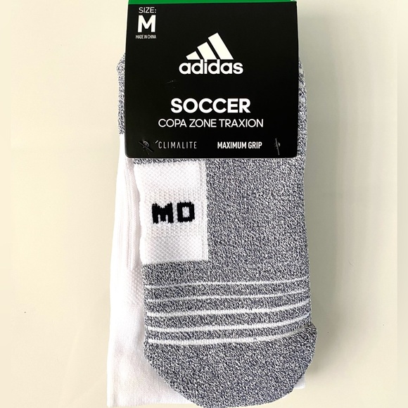 Adidas Copa Zone Traxion Climate Maximum Grip Soccer White Socks Size M - Picture 3 of 12